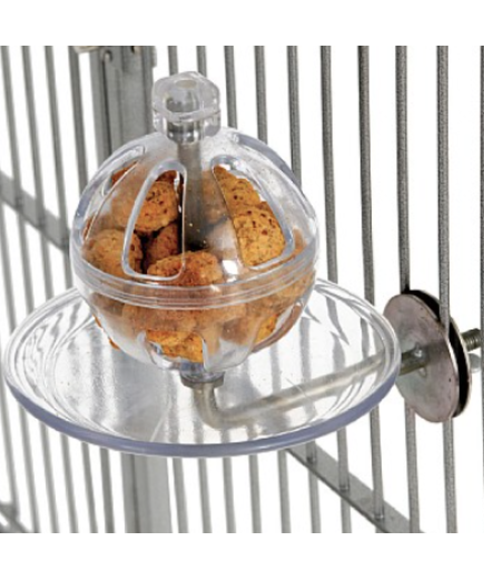 Buffet Ball with Cage Mount - Tough Foraging Parrot Toy